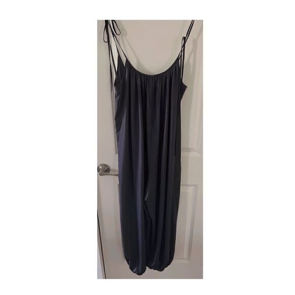 Victoria Secret Navy Satin Jumper, NWOT - Picture 1 of 3